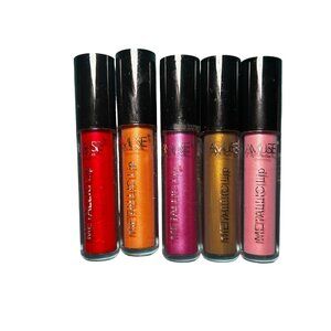 Amuse Cosmetics Metallic Lip Gloss Bundle 5pc Assorted Shades NEW